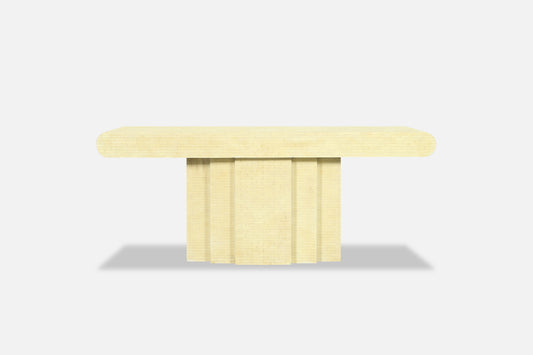 Vintage Tessellated Bone Console Table by Enrique Garcel for Jimeco LTDA