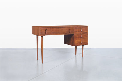 Vintage Walnut Desk by Stanley Young for Glenn of California