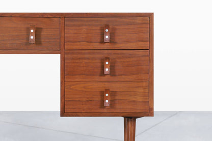 Vintage Walnut Desk by Stanley Young for Glenn of California