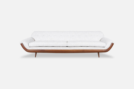Vintage Walnut “Gondola” Sofa After Adrian Pearsall