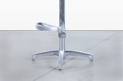 Vintage Walnut and Aluminum Bar Stools