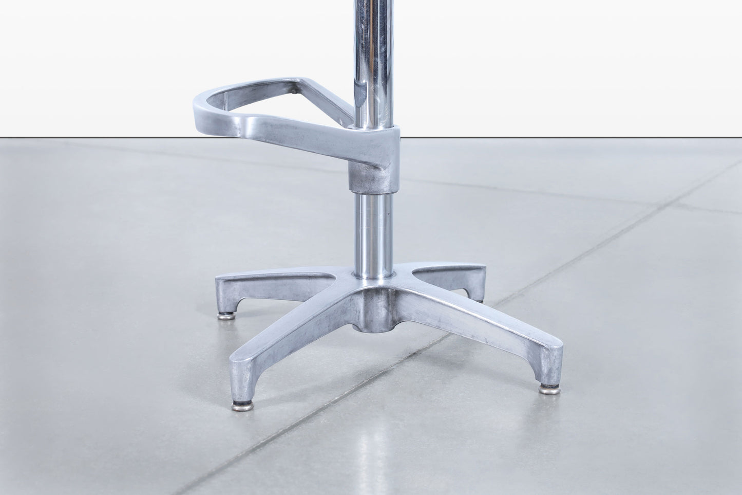 Vintage Walnut and Aluminum Bar Stools