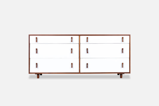 Vintage Walnut and Lacquered Dresser by Stanley Young for Glenn of California