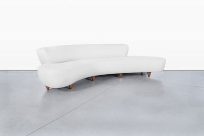 Vintage “Cloud” Sofa with Ottoman