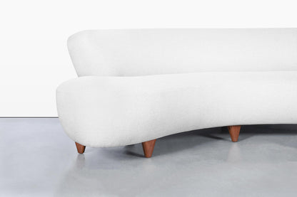 Vintage “Cloud” Sofa with Ottoman