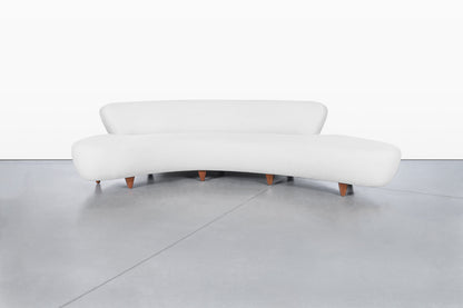 Vintage “Cloud” Sofa with Ottoman