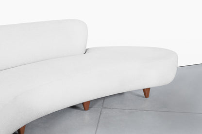Vintage “Cloud” Sofa with Ottoman