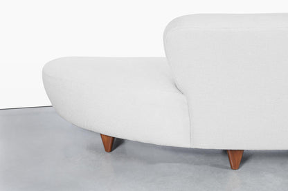 Vintage “Cloud” Sofa with Ottoman