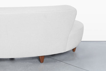 Vintage “Cloud” Sofa with Ottoman