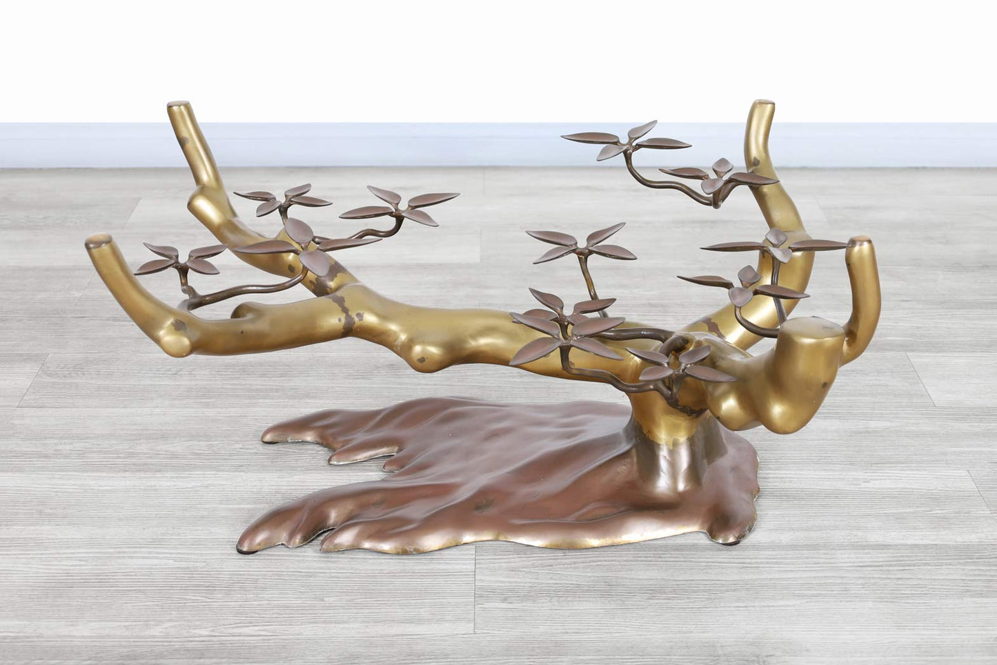 Vintage Brass "Bonsai" Coffee Table by Willy Daro