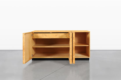 Vintage Burl Wood Credenza by Arthur Umanoff for Dillingham