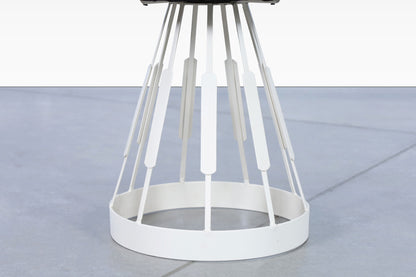 Vintage Enameled Iron Stools by Arthur Umanoff for Shaver-Howard Inc.