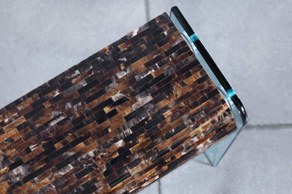 Vintage Horn Console Table with Mirror by Enrique Garcel for Jimeco LTDA.