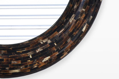 Vintage Horn Console Table with Mirror by Enrique Garcel for Jimeco LTDA.