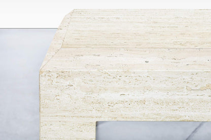 Vintage Italian Travertine Coffee Tables
