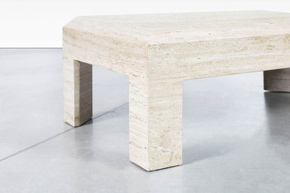 Vintage Italian Travertine Coffee Tables
