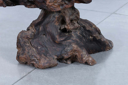 Vintage Live Edge Redwood Burl Side Tables
