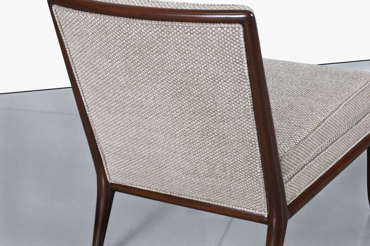 Vintage Walnut Slipper Lounge Chairs by T.H. Robsjohn-Gibbings for Widdicomb
