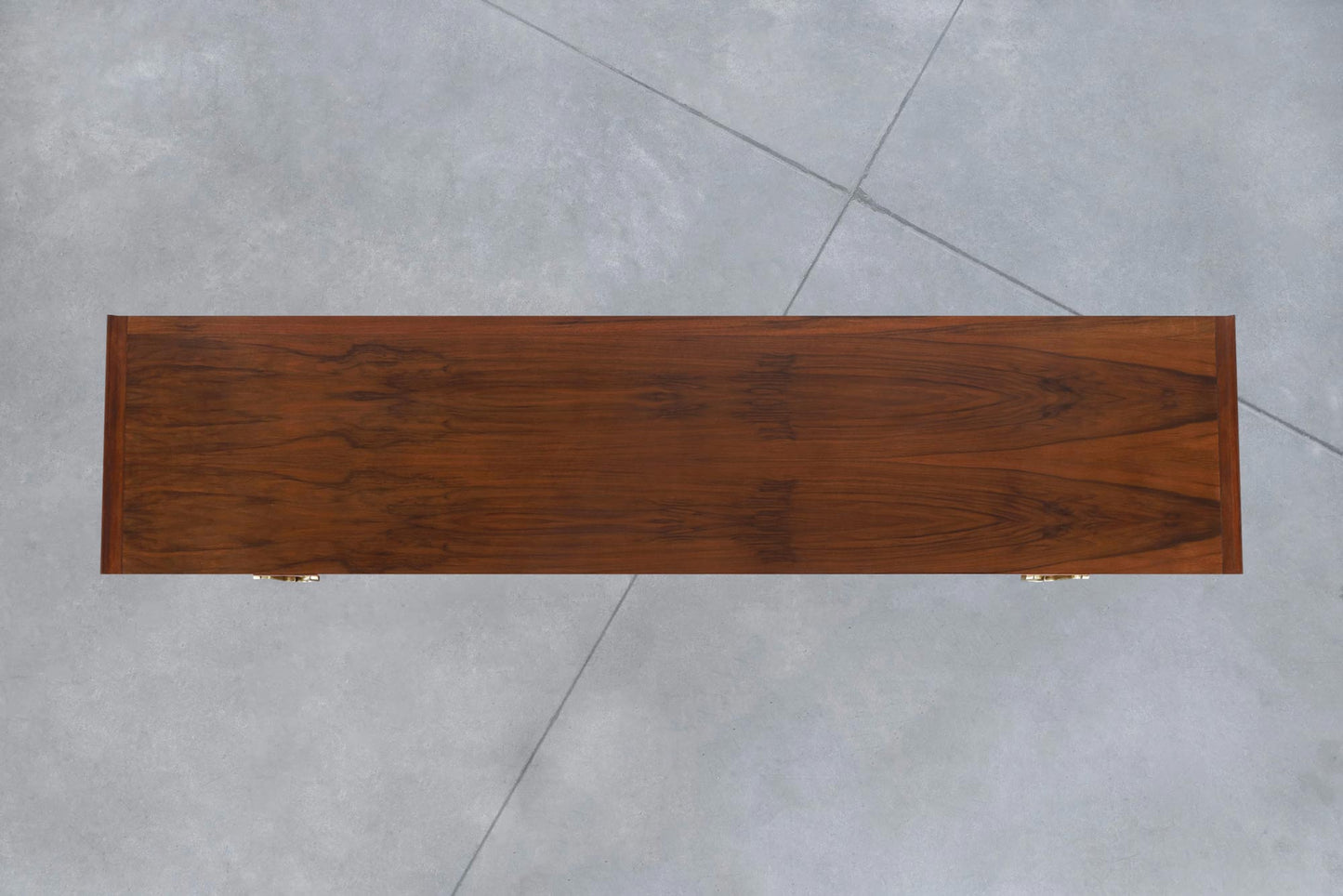 Vintage Walnut Tambour Door Credenza by Bert England for John Widdicomb