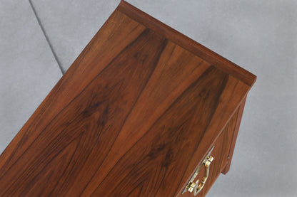 Vintage Walnut Tambour Door Credenza by Bert England for John Widdicomb