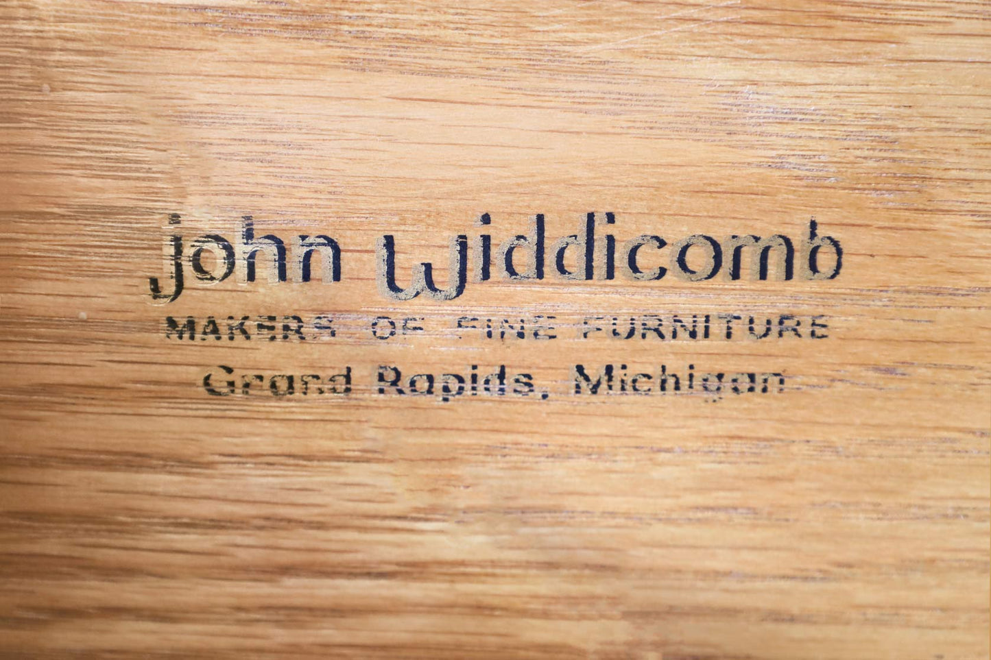 Vintage Walnut Tambour Door Credenza by Bert England for John Widdicomb